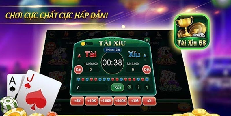 Tự do chọn bàn chơi tài xỉu 68 game bài 